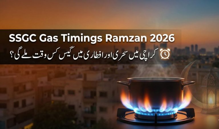 SSGC gas timings for Sehri and Iftar in Karachi during Ramzan 2026